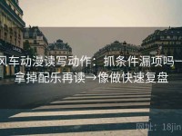风车动漫读写动作：抓条件漏项吗→拿掉配乐再读→像做快速复盘